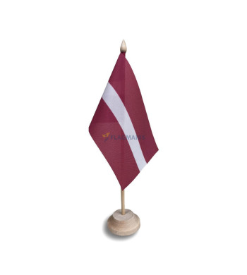 Vienvietīgs koka galda karoga statīvs Veidlapa-30