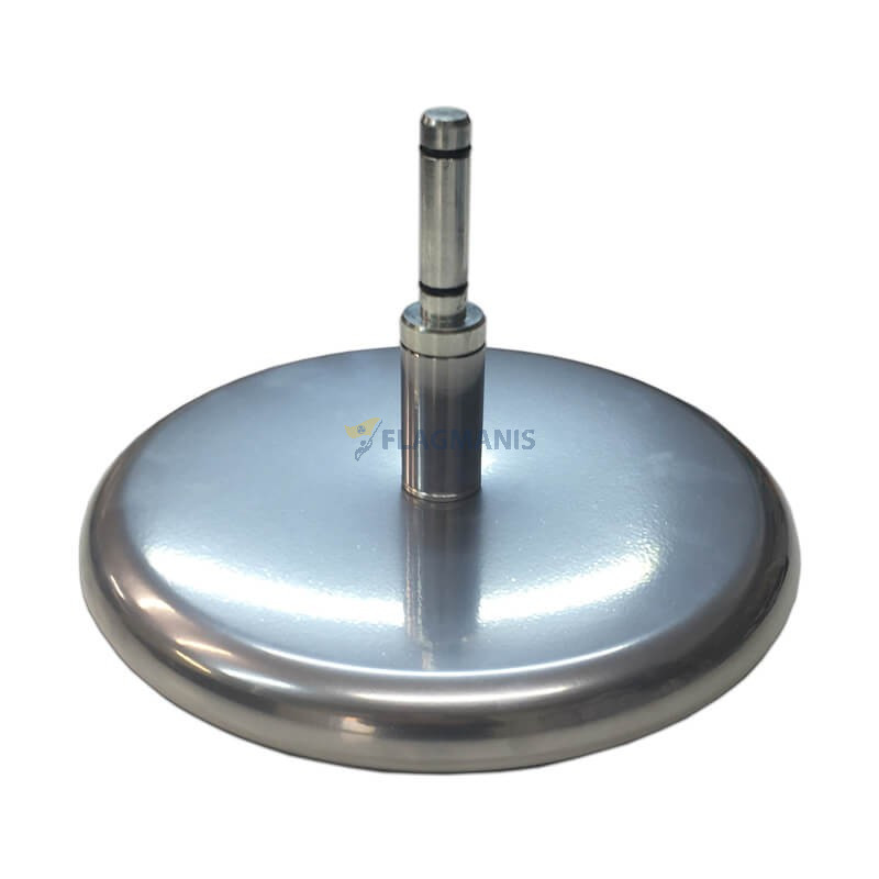 Apaļa metāla pamatne ar rotatoru, Ø27, 2,7 kg