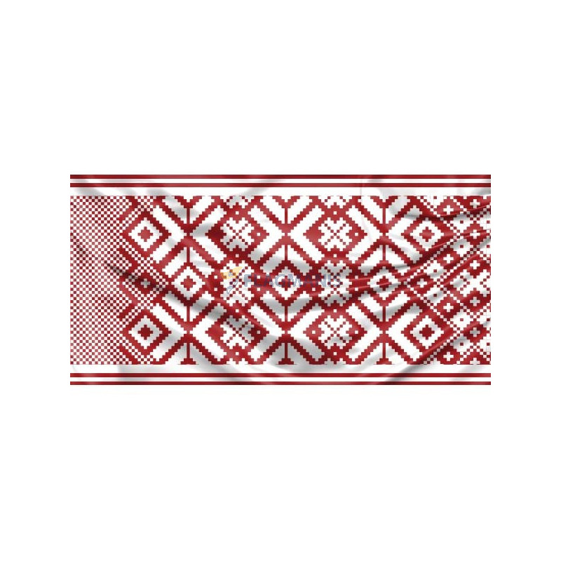 Latvijas karogs ar etniskiem rakstiem