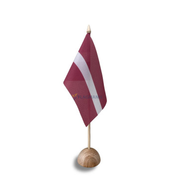 Vienvietīgs koka galda karoga statīvs Sfēra-40