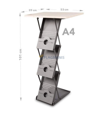 Bukletu turētājs Table, A4