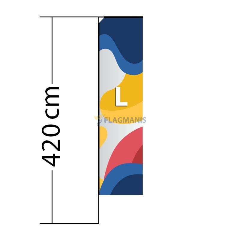 Reklāmas karogs Block L Reklāmas karogs Block L