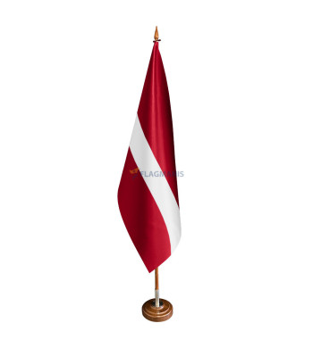 Luksusa Latvijas karogs, biezs audums