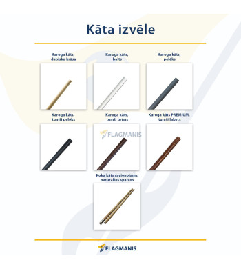 Vienvietīgs karoga statīvs ALFA GOLD 360