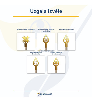 Vienvietīgs karoga statīvs ALFA GOLD 360