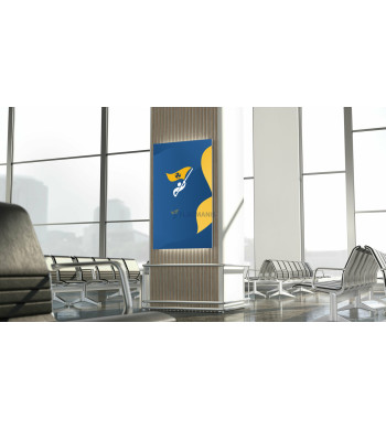 Sienas gaismas stends Flagman Pro, 100 x 150 cm