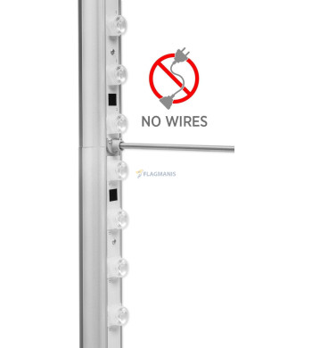 Sienas gaismas stends Flagman Pro, 100 x 150 cm