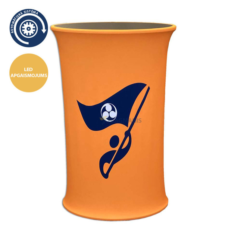 Mobilais tekstila galds OVAL-LED, ovāls