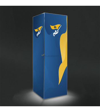 Tekstila kolonna COL800L, izgaismota