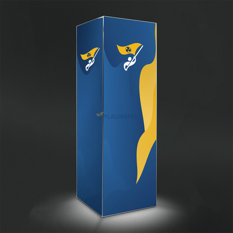 Tekstila kolonna COL800L, izgaismota