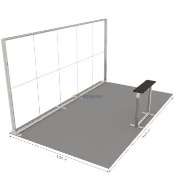 Izstāžu sistēma GO, 15m² (5x3)
