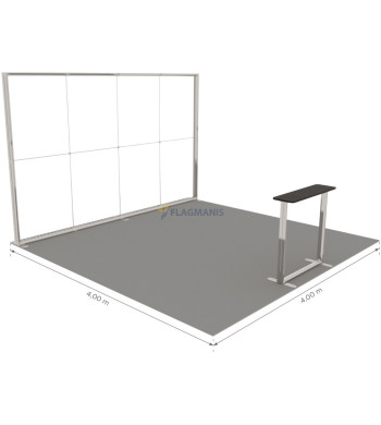 Izstāžu sistēma GO, 16m² (4x4)