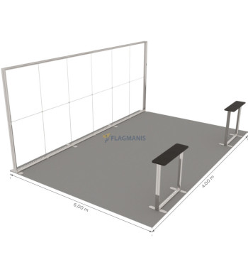 Izstāžu sistēma GO, 24m² (6x4) II