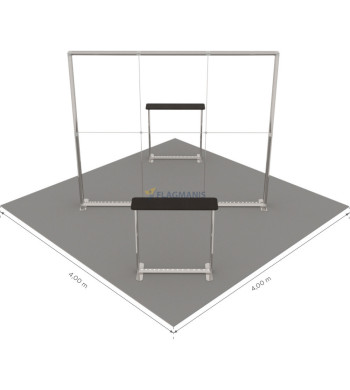 Izstāžu sistēma GO Island, 16m² (4x4)