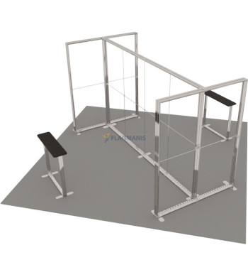 Izstāžu sistēma GO Island, 25m² (5x5)