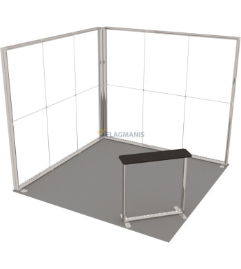 Izstāžu sistēma GO Corner, 9m² (3x3)