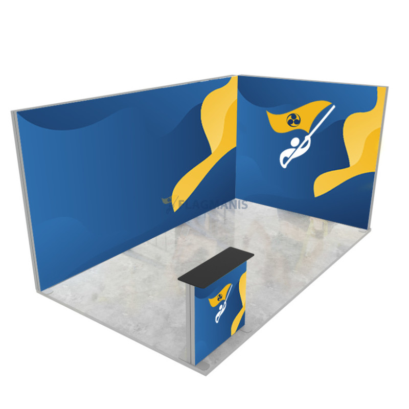 Izstāžu sistēma GO Corner, 15m² (5x3)