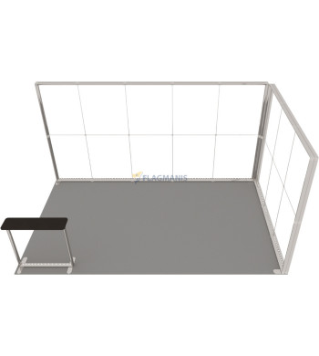 Izstāžu sistēma GO Corner, 15m² (5x3)