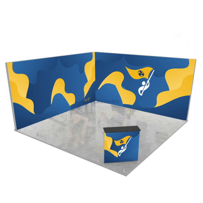 Izstāžu sistēma GO Corner, 25m² (5x5)