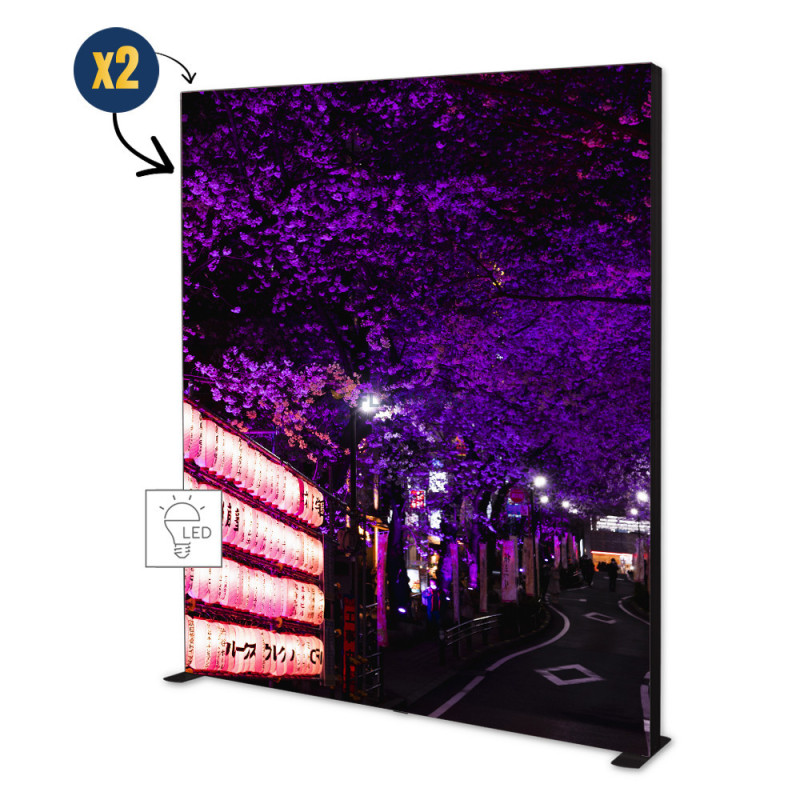 Mobilais gaismas stends Flagman Pro Black, 200 x 250 cm