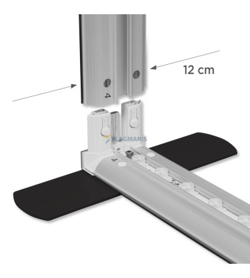 Mobilais gaismas stends Flagman Pro Black, 400 x 250 cm