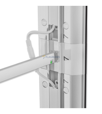 Mobilais gaismas stends Flagman Pro Black, 285 x 250 cm