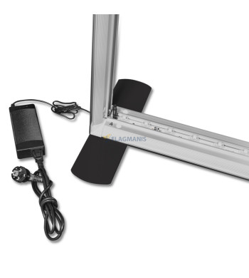 Mobilais gaismas stends Flagman Pro Black, 285 x 250 cm