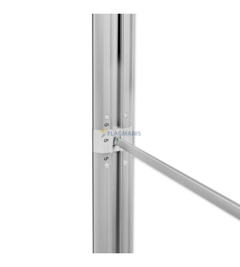 Mobilais gaismas stends Flagman Pro Black, 300 x 250 cm