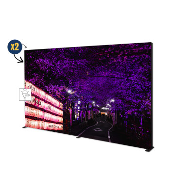 Mobilais gaismas stends Flagman Pro Black, 400 x 250 cm